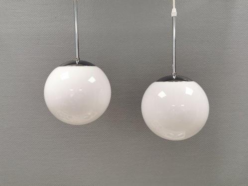 Odreco - Plafondlamp (2) - Glas, Metaal, Antiek en Kunst, Antiek | Lampen