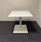 Tweedehands bistro tafel VEPA, 80x80 cm, wit blad - wit, Ophalen of Verzenden, Gebruikt, Bureau