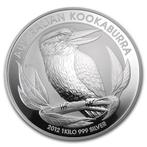 Kookaburra 1 kg 2012 (51.596 oplage), Zilver, Losse munt, Verzenden