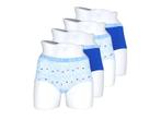 Dames boxershorts - 4-Pack - Katoen - Blauw-Lichtblauw, Verzenden