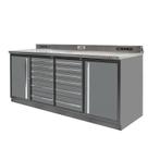 Professionele werkbank – montagetafel 215 x 70 x 95 cm. met, Nieuw, Ophalen of Verzenden