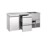 GGM Gastro | Barkoeling PREMIUM - 1950x700mm - 1 deur & 2 |, Verzenden, Nieuw in verpakking