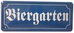 Biergarten klein reclamebord, Ophalen of Verzenden, Nieuw