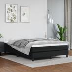vidaXL Pocketveringmatras 140x200x20 cm kunstleer zwart, Verzenden, Nieuw
