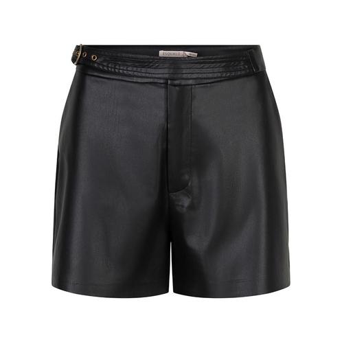 EsQualo • vegan leather shorts • 42, Kleding | Dames, Broeken en Pantalons, Zwart, Nieuw, Maat 42/44 (L), Verzenden