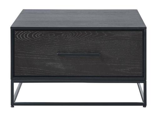 Veneta-black-h salontafel 2l eiken fineer zw, Huis en Inrichting, Tafels | Salontafels, Nieuw, Ophalen of Verzenden
