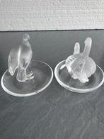 Lalique - sculptuur, Baguier Colombe et Cygnes - 9 cm -, Antiek en Kunst, Antiek | Glas en Kristal