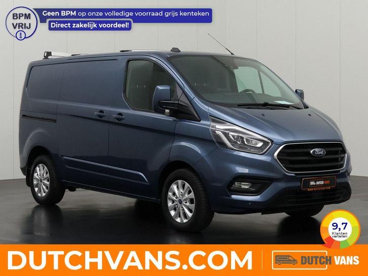 Ford Transit Custom Bestelbus 2.0TDCi | blauw, Auto's, Bestelauto's, Lease, Automaat, BTW verrekenbaar, Diesel, Blauw, Ford