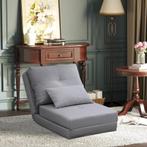 TRUUSK Vloerstoel 2-in-1 Vouwbed Met Verstelbare Rugleuning, Huis en Inrichting, Fauteuils, Verzenden, Nieuw