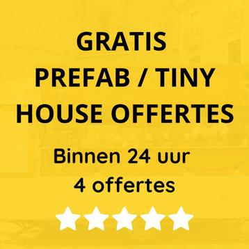 Tiny house kopen? Ontvang gratis 4 offertes in 2 min! beschikbaar voor biedingen