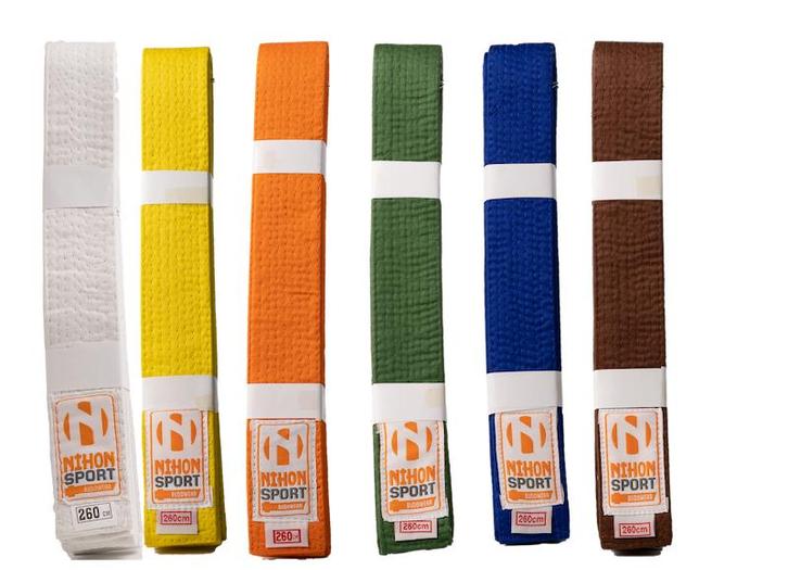 Budo- en judobanden Nihon | Geel (Maat: 280), Sport en Fitness, Vechtsporten en Zelfverdediging, Vechtsportmateriaal, Nieuw, Judo