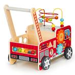 Loopwagen - brandweer - hout -  46 x 28 x 41,5 cm - rood, Kinderen en Baby's, Ophalen of Verzenden, Nieuw