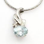 Ketting met hanger - 18 karaat Witgoud - 1.00ct. tw., Sieraden, Tassen en Uiterlijk, Antieke sieraden