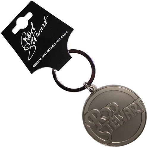 Rod Stewart - Stacked Logo Emblem - Sleutelhanger off.merch., Verzamelen, Muziek, Artiesten en Beroemdheden, Gebruiksvoorwerp