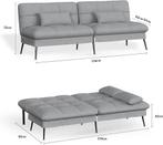 Slaapbank 2 persoons - Logeerbed -  Bedbank - 174x51x72 cm -, Huis en Inrichting, Verzenden, Zo goed als nieuw