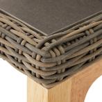 Wicker bartafel Lovas 161x64,5x99,5cm - natuur, Verzenden, Nieuw