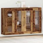 vidaXL Wandkast 2 pcs Oud hout 69.5 x 34 x 90 cm Bewerkt, Minder dan 50 cm, Verzenden, Nieuw, Minder dan 100 cm