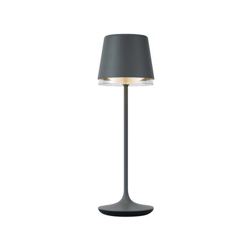 Tafellamp donkergrijs incl. LED IP65 oplaadbaar met, Huis en Inrichting, Lampen | Tafellampen, Nieuw, Minder dan 50 cm