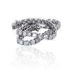 Zonder Minimumprijs - Armband - 14 karaat Witgoud - 5.24ct., Sieraden, Tassen en Uiterlijk, Armbanden, Nieuw