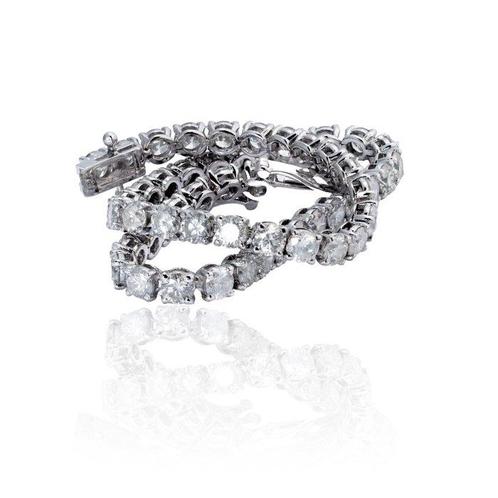Zonder Minimumprijs - Armband - 14 karaat Witgoud - 5.24ct., Sieraden, Tassen en Uiterlijk, Armbanden