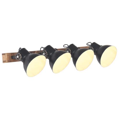 vidaXL Wandlamp industrieel E27 90x25 cm zwart, Huis en Inrichting, Lampen | Overige, Nieuw, Verzenden