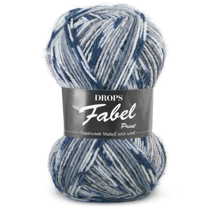 DROPS Fabel Print - 913 winter - Wol Garen, Hobby en Vrije tijd, Breien en Haken, Ophalen of Verzenden