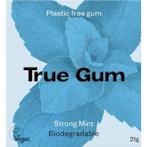3x True Gum Strong Mint Sugarfree 21 gr, Nieuw, Verzenden