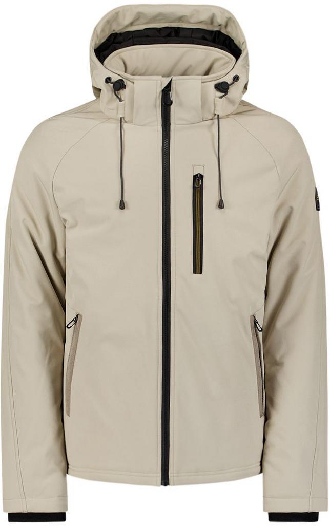 No Excess Jas Softshell Stone maat M Heren, Kleding | Heren, Jassen | Winter, Grijs, Nieuw, Maat 48/50 (M), Verzenden