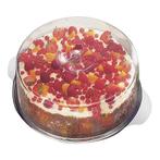 Taartplateau RVS met afdekkap Ø30cm, Hobby en Vrije tijd, Verzenden, Nieuw