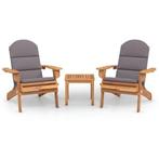 Comfortabele Adirondack Stoel | Retourdeal | Massief Hout, Ophalen of Verzenden, Nieuw, Hout, Inklapbaar