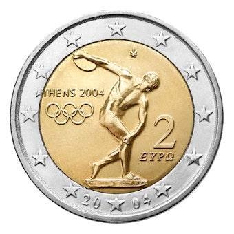 Griekenland 2 Euro Olympia 2004, Postzegels en Munten, Munten | Europa | Euromunten, Verzenden