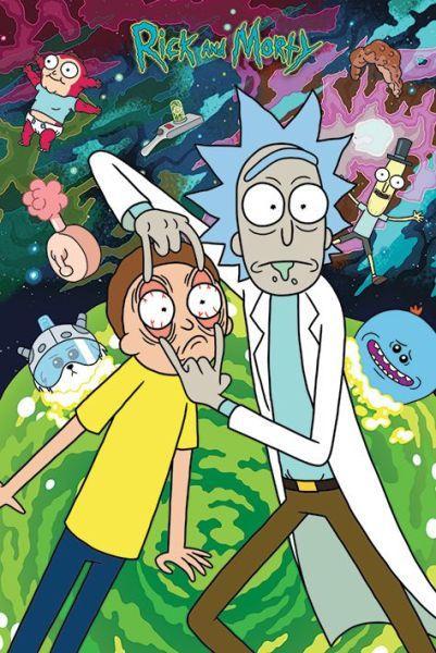Hole in the Wall Rick and Morty Maxi Poster -Watch, Verzamelen, Posters, Nieuw, Ophalen of Verzenden