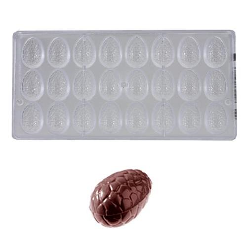 Bonbonvorm Chocolate World Ei Kroko (24x) 35x23x12 mm, Hobby en Vrije tijd, Taarten en Cupcakes maken, Nieuw, Verzenden