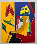 Maartje Wijngaarden (1947) - Lot van 4 grote zeefdrukken