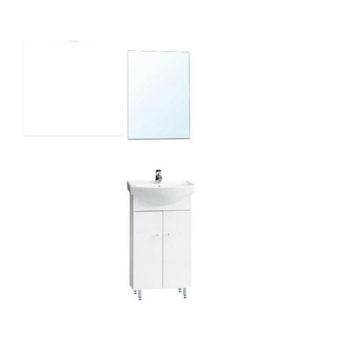 Badmeubelset Napolini 50 cm wit incl. Spiegel, Doe-het-zelf en Verbouw, Sanitair, Bad, Nieuw, Ophalen of Verzenden