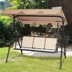 Tweedekans | Coast 3 pesoons Schommelbank - Staal - 173 x, Tuin en Terras, Tuinsets en Loungesets, Ophalen of Verzenden, Zo goed als nieuw
