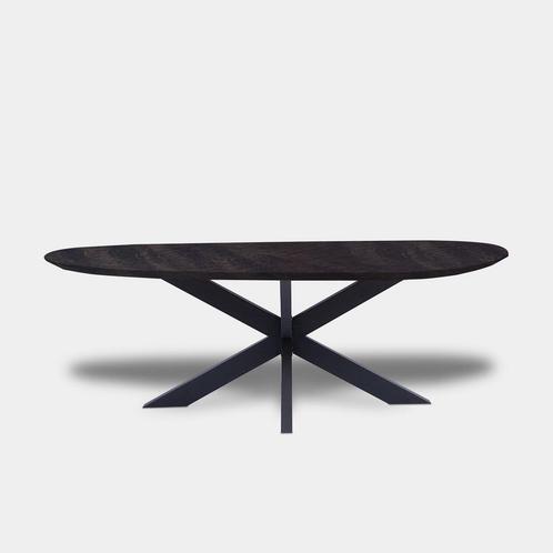 Tafel organisch eikenhout - Matrix XL - Dark Grey, Huis en Inrichting, Tafels | Eettafels