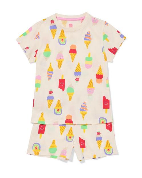 HEMA Kindershortama stretch katoen ijsjes gebroken wit, Kinderen en Baby's, Kinderkleding | Overige, Nieuw, Verzenden