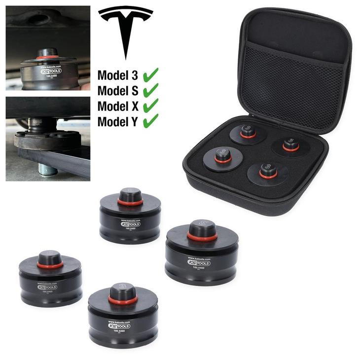 Tesla Krikpunt Adapter Set Model 3, S, X, Y, 4-delig, Auto diversen, Autogereedschap, Nieuw, Verzenden