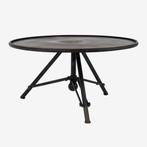 Dutchbone Brok salontafel/bijzettafel Rond 78 cm Zwart, Huis en Inrichting, Tafels | Salontafels, Nieuw, Metaal, Minder dan 50 cm