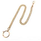 Vintage gouden horlogeketting; Chatelaine (voor aan een z..., Ophalen of Verzenden, Goud