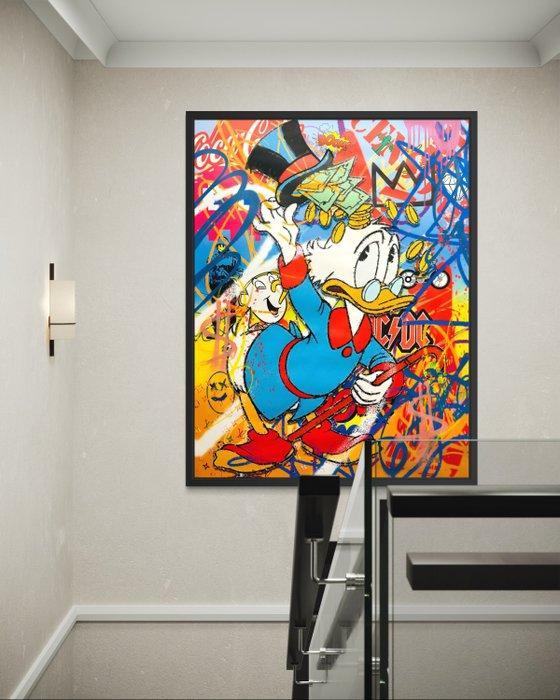 CASPA - Scrooge McDuck money surprise, Antiek en Kunst, Kunst | Schilderijen | Modern