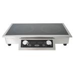 Inbouw inductieplaat | 2-pits | RVS | 712 x 382 x 115 mm, Verzenden, Nieuw in verpakking