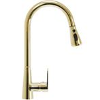 REA Hoog model keukenmengkraan - glans goud - luxe design..., Ophalen of Verzenden, Nieuw