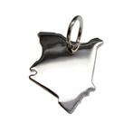 Zilveren Landkaart Kenia ketting hanger, Sieraden, Tassen en Uiterlijk, Verzenden, Nieuw
