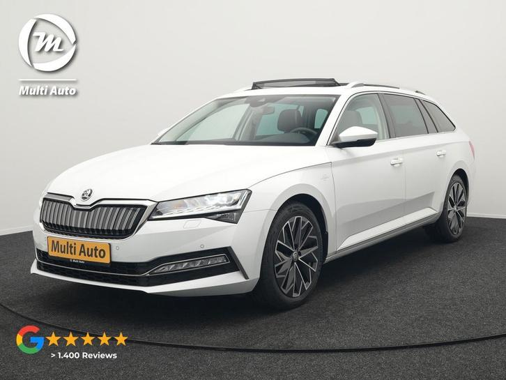 Zakelijke Lease |  Škoda Superb Combi 1.4 TSI iV Laurin & Kl, Auto's, Skoda, Dealer onderhouden, Lease, Zwart, Automaat, Stationwagon