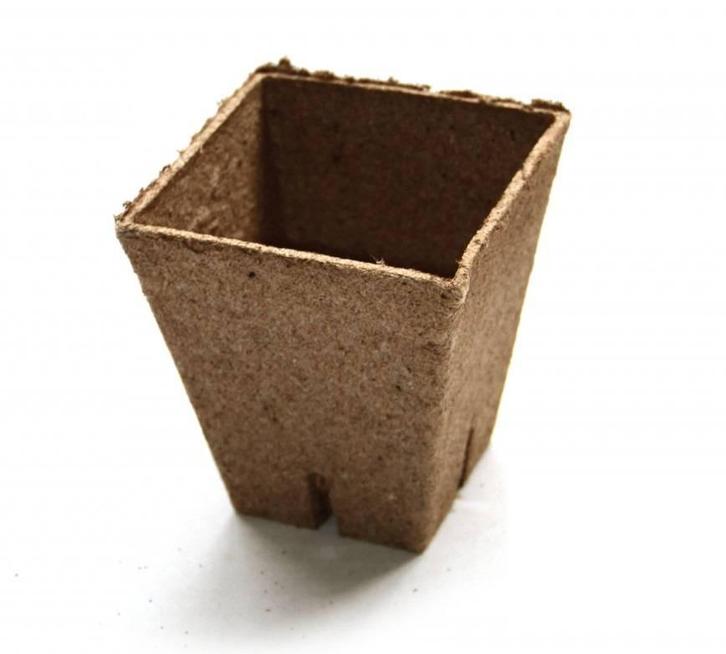 Jiffy pot vierkant 8x8x8 cm, Tuin en Terras, Kweekspullen, Nieuw, Ophalen of Verzenden