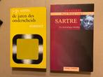2 Boeken Jean Paul Sartre - Jaren des Onderscheids + Studie, Boeken, Ophalen of Verzenden, Gelezen