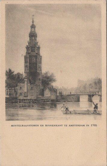 AMSTERDAM - Montelbaanstoren en Binnenkant te Amsterdam i..., Verzamelen, Ansichtkaarten | Nederland, Verzenden