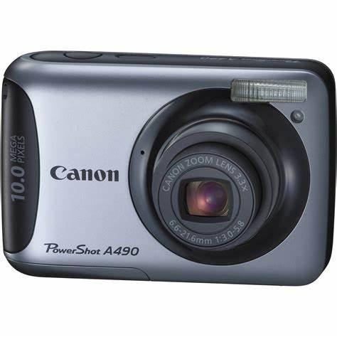 Canon PowerShot A490 Digitale Compact Camera - Zilver (In do, Audio, Tv en Foto, Fotocamera's Digitaal, Zo goed als nieuw, Verzenden